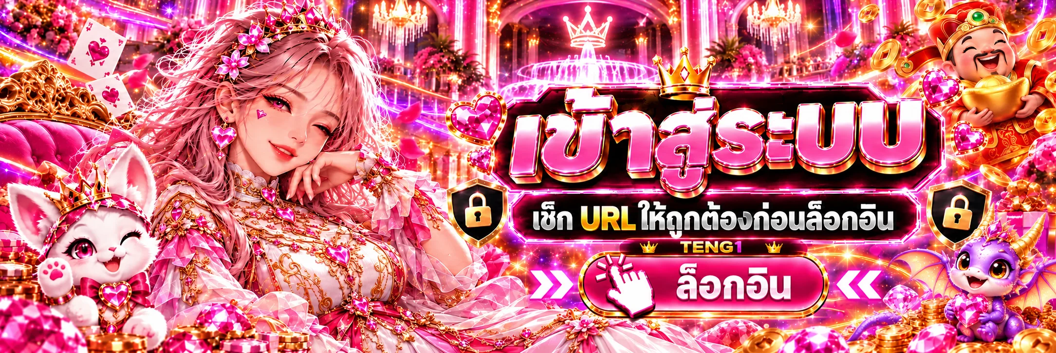 TENG1 ทางเข้าและคำเตือนให้ตรวจ URL ก่อนล็อกอิน